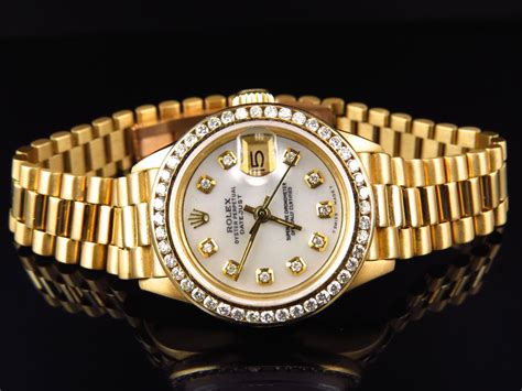 rolex ladies president links|pre owned rolex president watch.